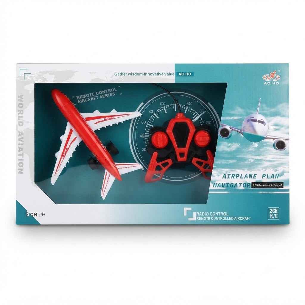 Remote Control Passenger Airplane 911-630A — Ground-Taxiing Commercial Airliner with 2-Channel Radio, Tri-Wheel Landing Gear & Front Steering Trim for Kids 6+